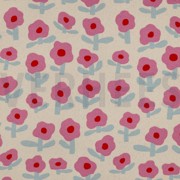 RIPPJERSEY GOTS BLUMEN JENNIFER BOURON NATUR/ROSA (thumbnail)
