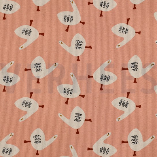 RIPPJERSEY GOTS GÄNSE JENNIFER BOURON ROSA #7