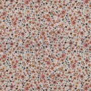 FEIN GEWEBTE BAUMWOLLPOPELINE DIGITAL BLUMEN PFIRSICH (thumbnail)