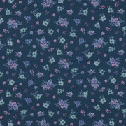 FEIN GEWEBTE BAUMWOLLPOPELINE DIGITAL BLUMEN PETROL (thumbnail)