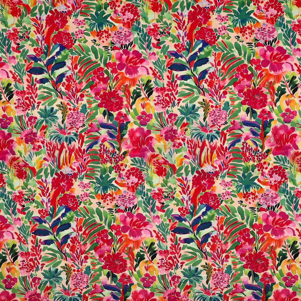 VISCOSE JERSEY DIGITAL FLOWERS PINK