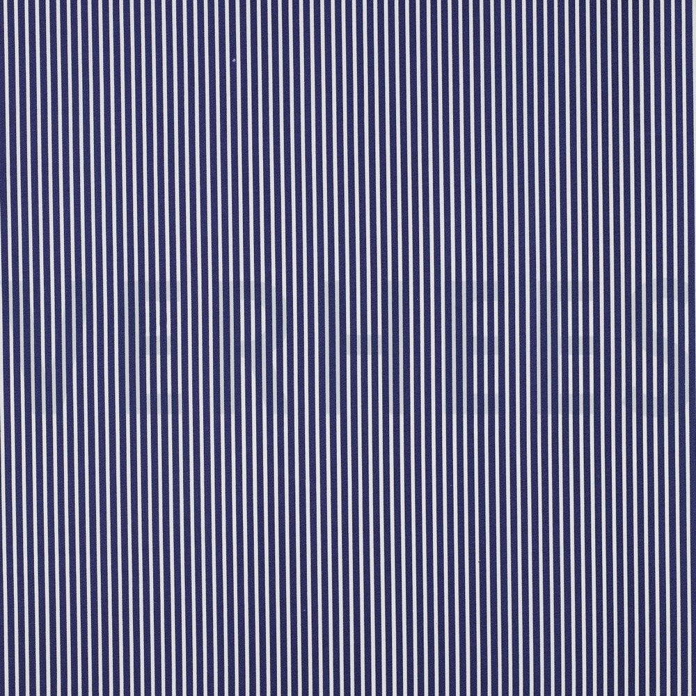 POPLIN STRIPES COBALT