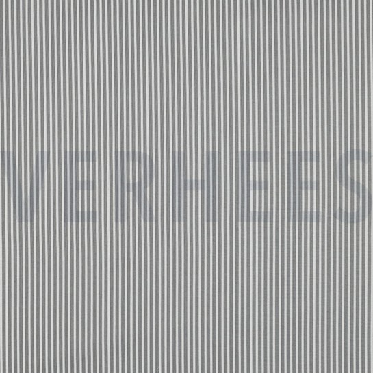 POPELINE DE COTON RAYURE GRIS #7