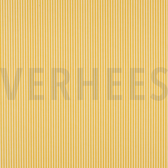 BAUMWOLLE POPELINE STREIFEN GELB #7