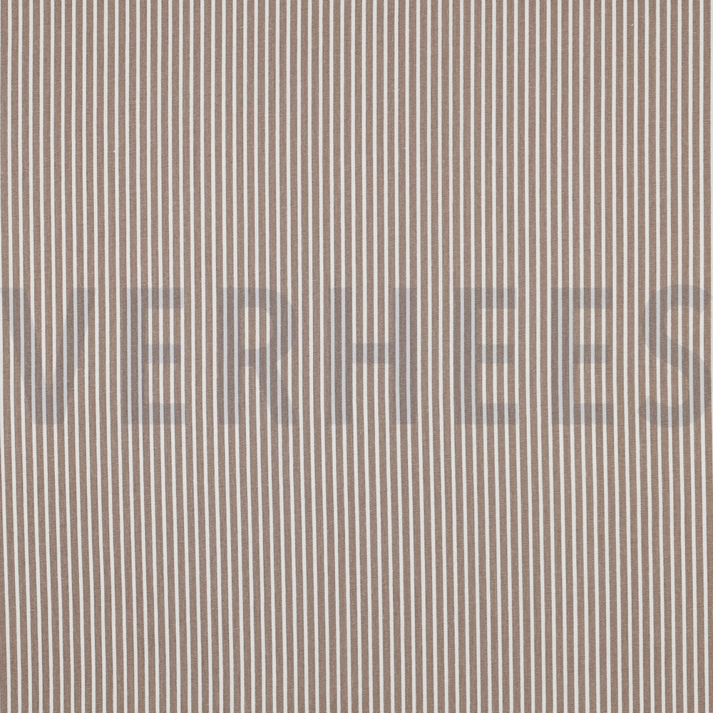 POPLIN STRIPES TAUPE