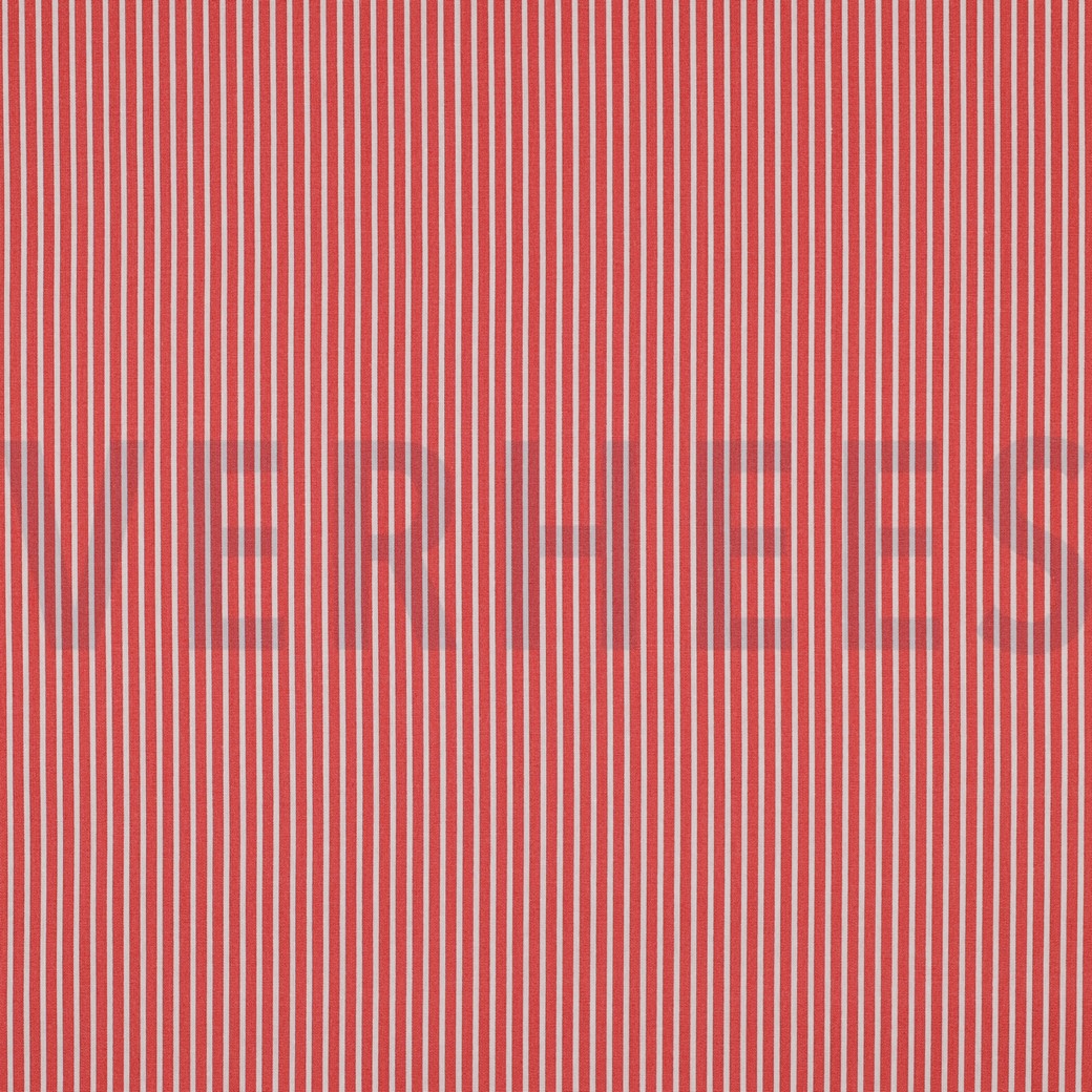 POPLIN STRIPES CORAL