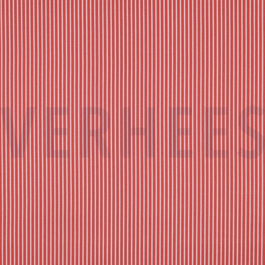 POPLIN STRIPES CORAL #7
