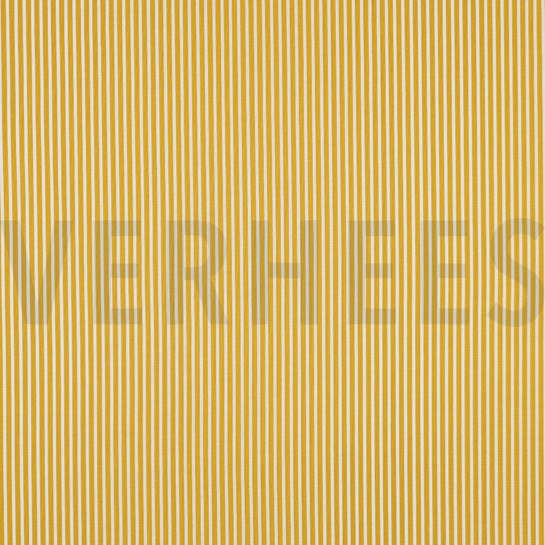 POPELINE DE COTON RAYURE OCRE #7