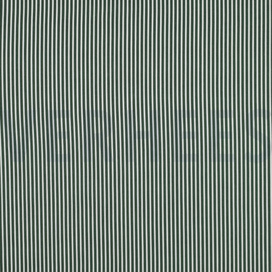 BAUMWOLLE POPELINE STREIFEN DUNKELGRÜN #7