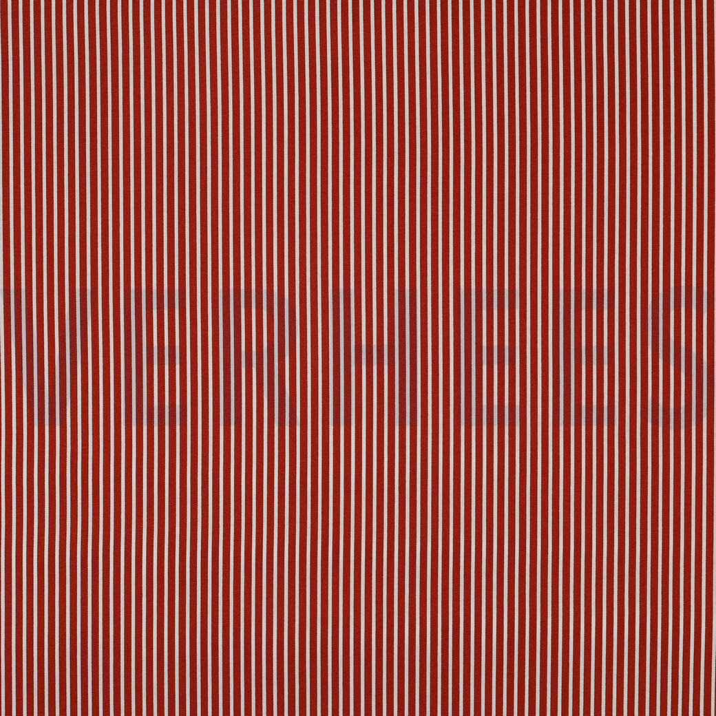 POPLIN STRIPES TERRACOTTA