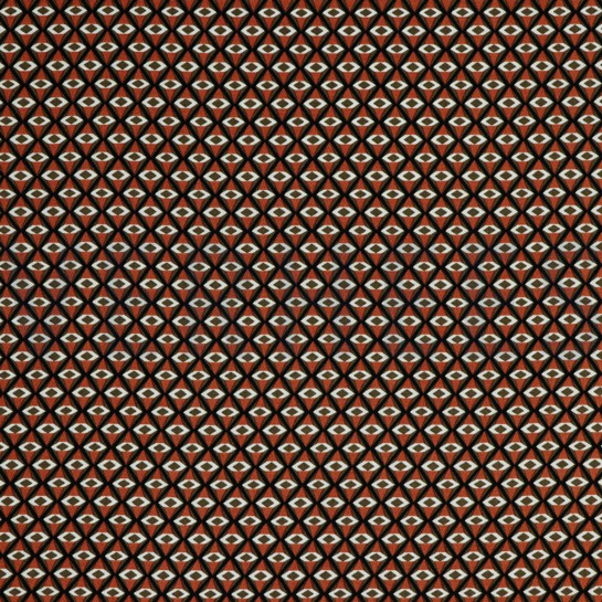 VISCOSE RADIANCE GÉOMÉTRIQUE ROUGE BRIQUE #7