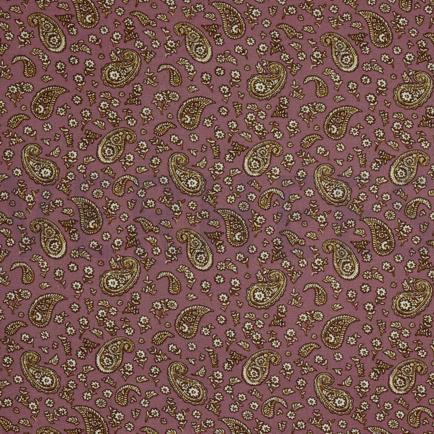 VISCOSE RADIANCE PAISLEY MAUVE (hover)