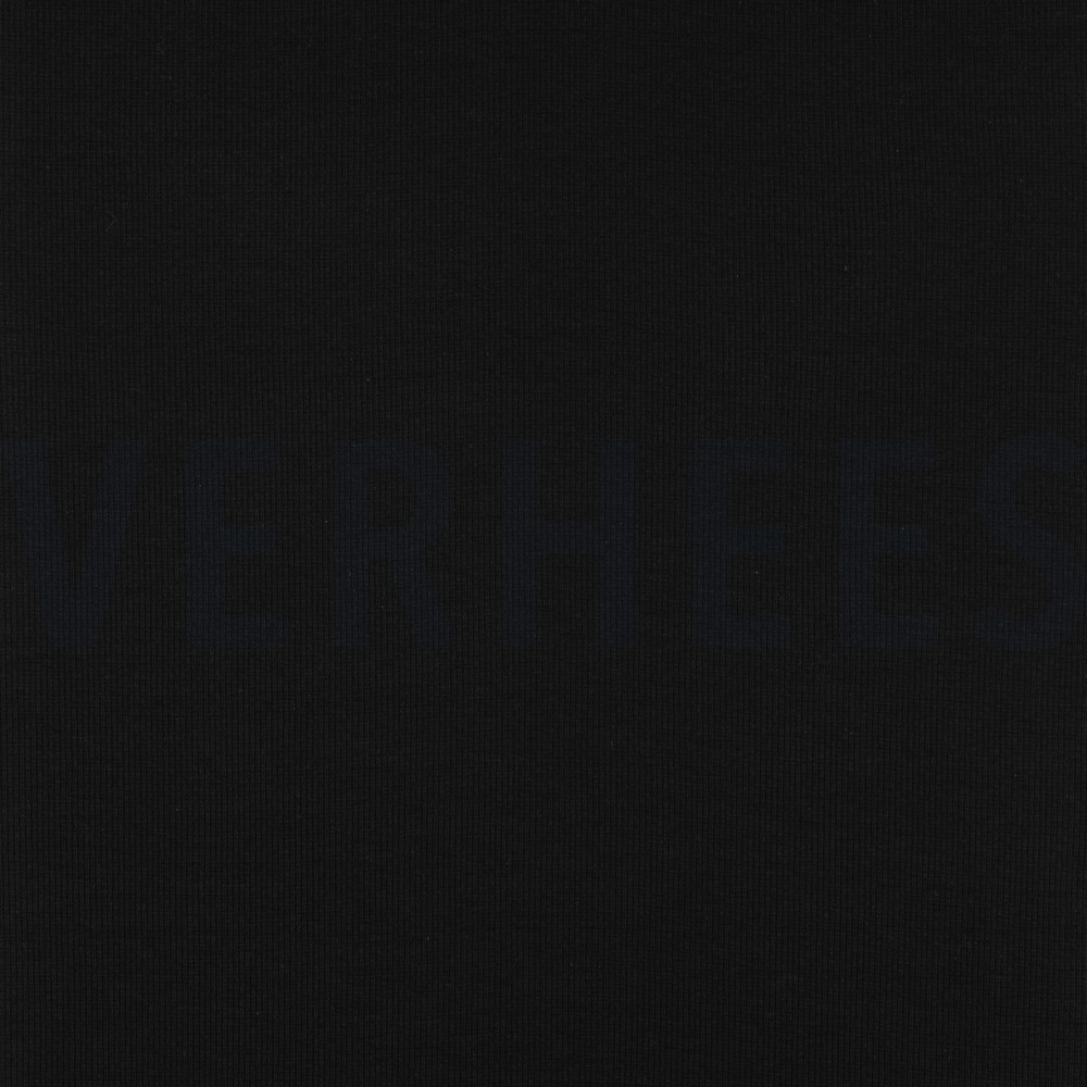 RIB BOORDSTOF GOTS ZWART