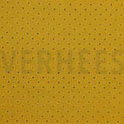 DOUBLE GAUZE EMBROIDERY FLOWERS OCHRE (thumbnail)