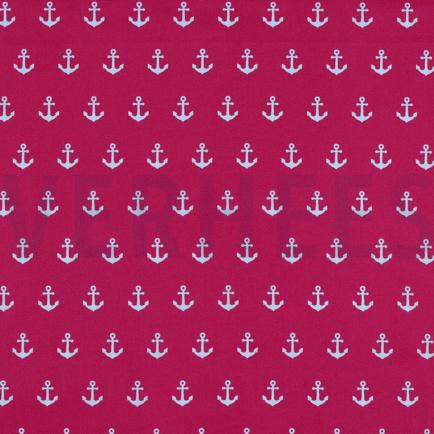 KATOENEN POPLIN ANKERS ROZE (hover)