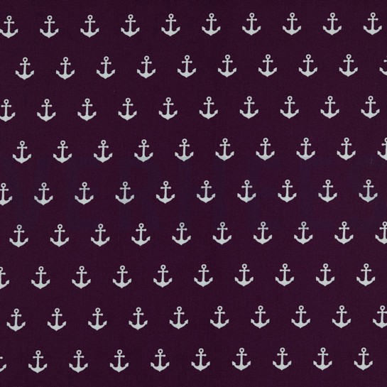 BAUMWOLLE POPELINE ANKER LILA/VIOLETT #7