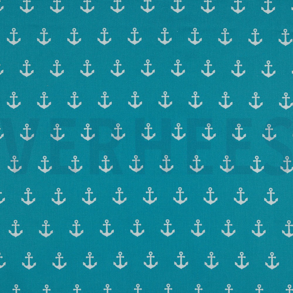 POPLIN ANCHORS TURQUOISE