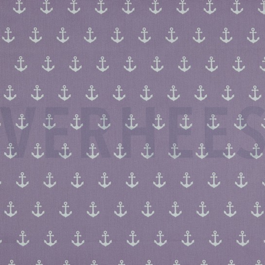 POPLIN ANCHORS LILAC #7