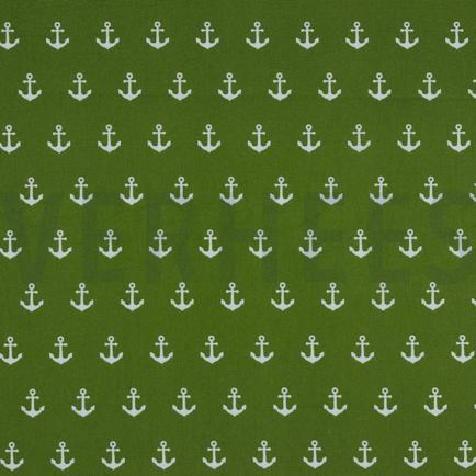KATOENEN POPLIN ANKERS GROEN (hover)