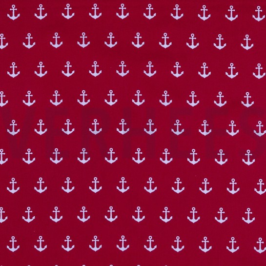POPLIN ANCHORS CERISE #7