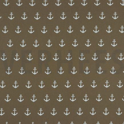 KATOENEN POPLIN ANKERS TAUPE (hover)