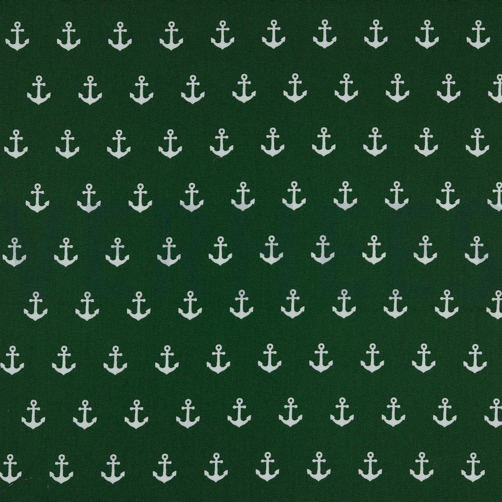 POPLIN ANCHORS DARK GREEN