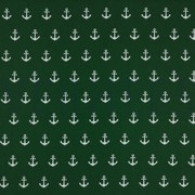 POPLIN ANCHORS DARK GREEN (thumbnail)