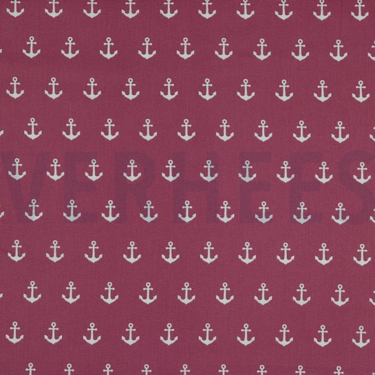 POPLIN ANCHORS MAUVE #7