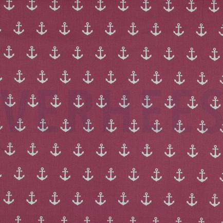 KATOENEN POPLIN ANKERS MAUVE (hover)