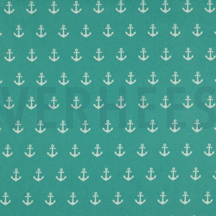 KATOENEN POPLIN ANKERS OUDGROEN (hover)