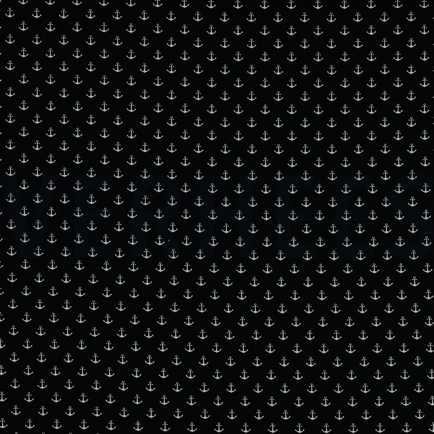 KATOENEN POPLIN KLEINE ANKERS ZWART (hover)