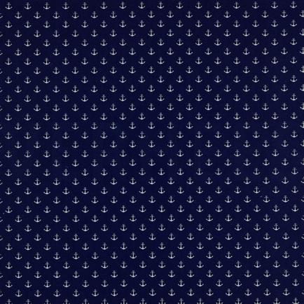 POPLIN PETIT ANCHORS COBALT (hover)