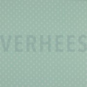 KATOENEN POPLIN KLEINE ANKERS MINT (thumbnail)