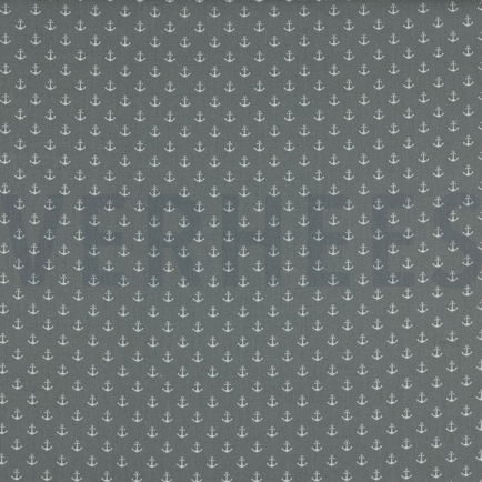 POPLIN PETIT ANCHORS GREY (hover)