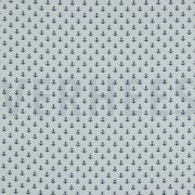 KATOENEN POPLIN KLEINE ANKERS WIT/DONKERBLAUW (thumbnail)