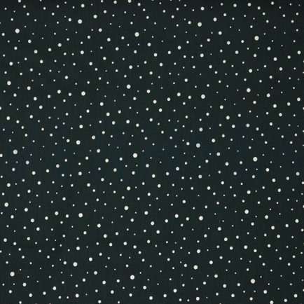 POPELINE DE COTON GLITTER POINTS NOIR (hover)