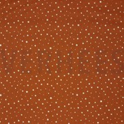 POPLIN GLITTER DOTS RUST (thumbnail)