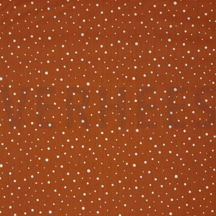 POPELINE DE COTON GLITTER POINTS RUST (hover)
