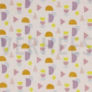 DOUBLE GAUZE GOTS DOTS LIGHT ROSE (thumbnail)