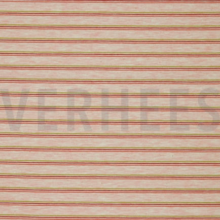 FRENCH TERRY RAYURES ROSE POUDRÉ CHINÉ (hover)