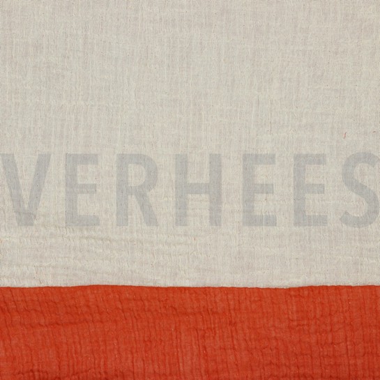 DOPPELSEITIGE MUSSELIN GOTS TERRACOTTA #7