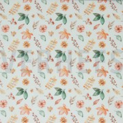POPLIN DIGITAL AUTUMN FLOWERS WHITE (thumbnail)