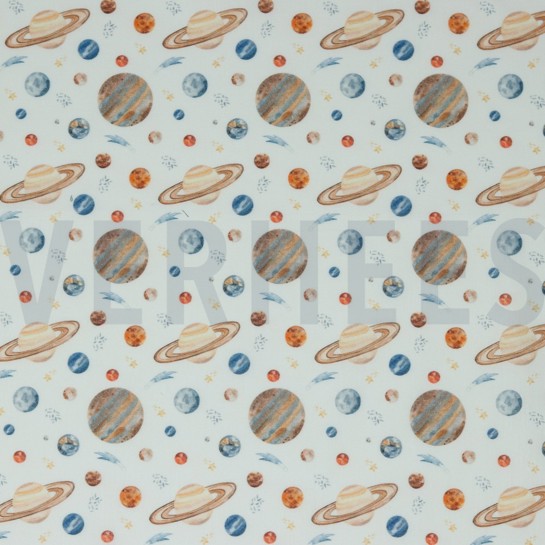 POPLIN DIGITAL SPACE WHITE #7