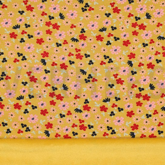 PURRING FUR FLEURS OCRE #7