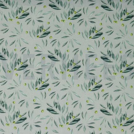 TOILE DÉCORATION DIGITAL OLIVES GRIS CLAIR (hover)