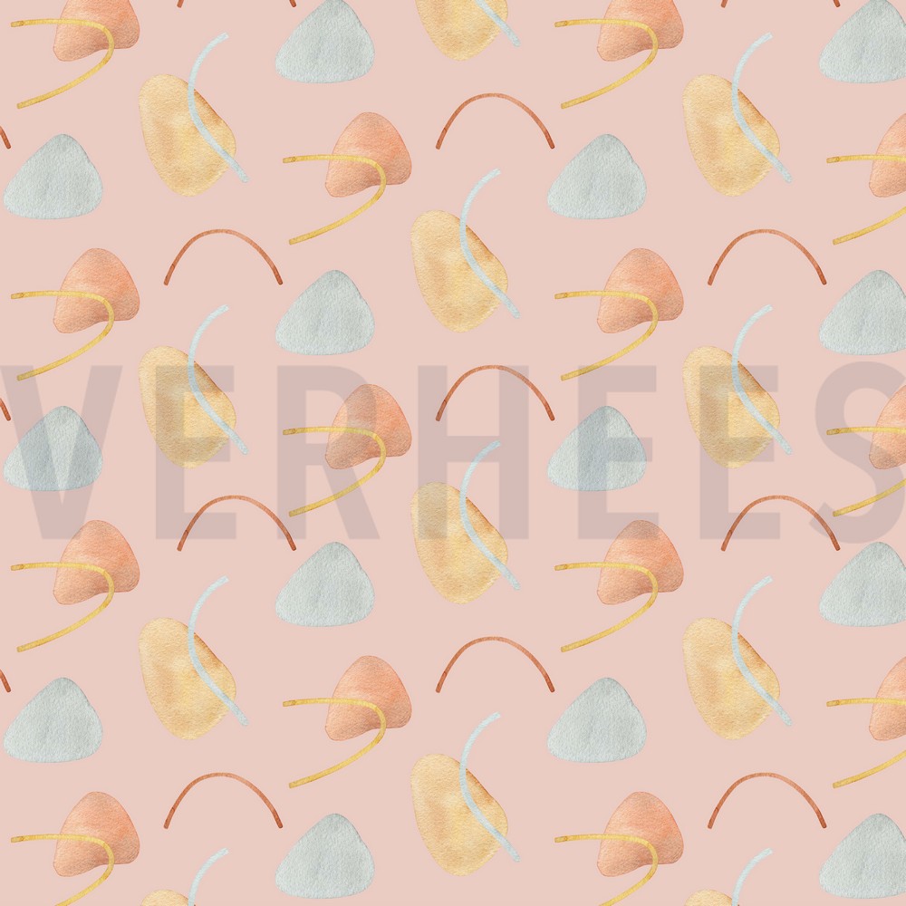 JERSEY DIGITAAL VORMEN EN LIJNEN POEDER