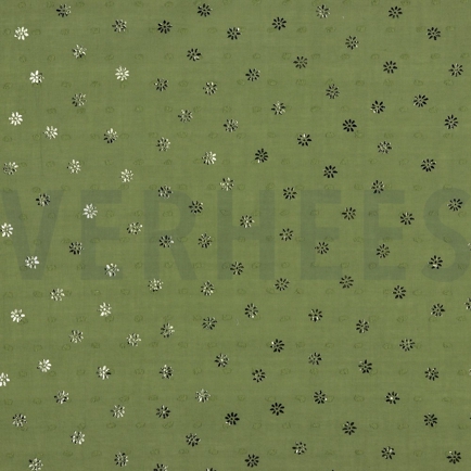 DOBBY FOIL MARGUERITE VERT MOUSSE (hover)