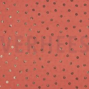 DOBBY FOIL DAISY CORAL (thumbnail)