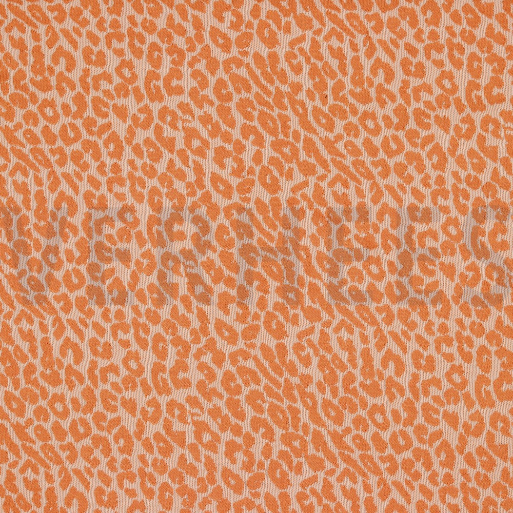 JACQUARD DIERENHUID LICHT ZALM / KORAAL