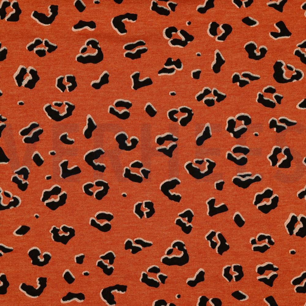 SWEAT GLITTER DIERENHUID TERRACOTTA